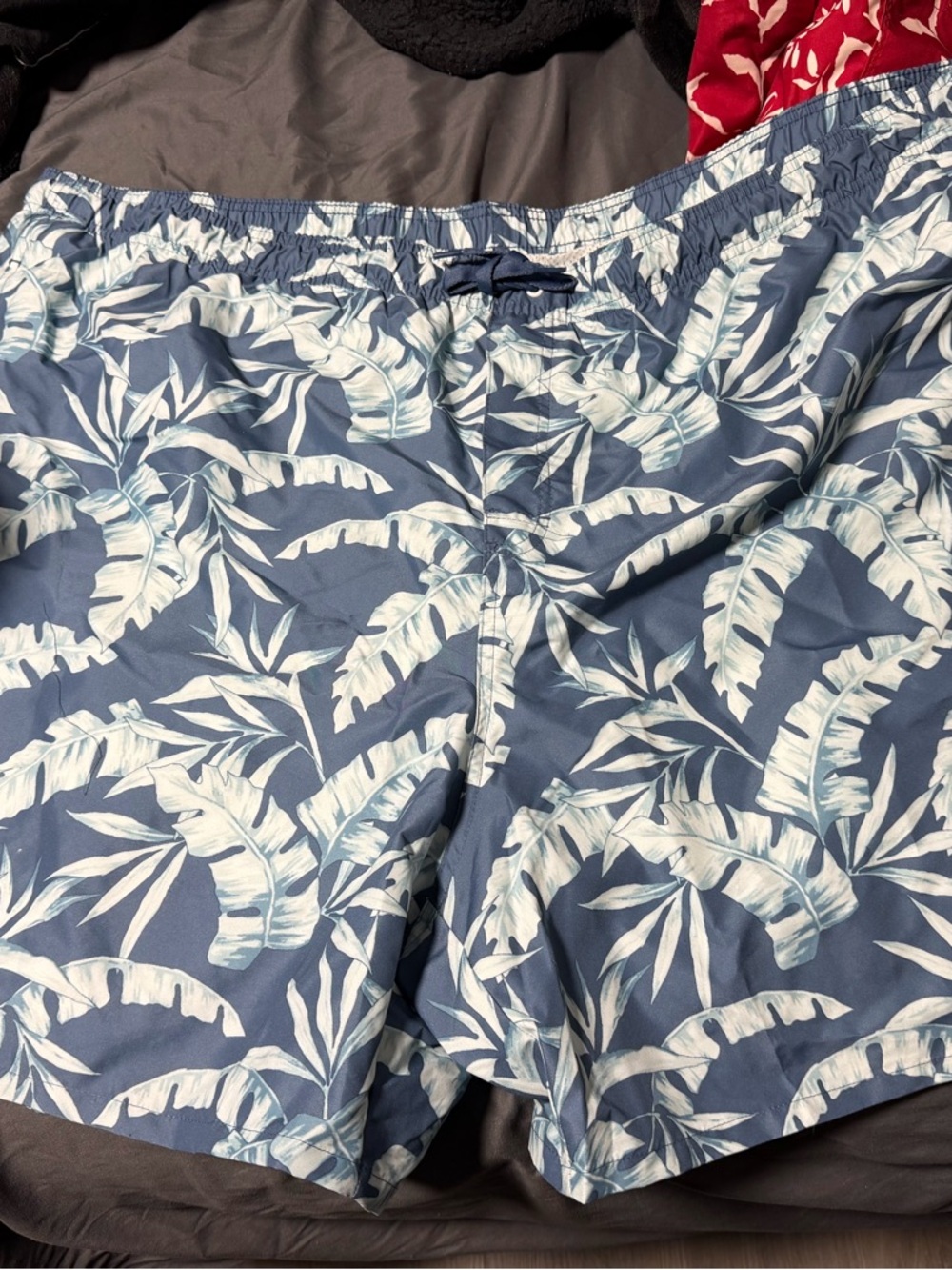 Men's Navy Blue Tropical Swim Trunks Old Navy 4XL